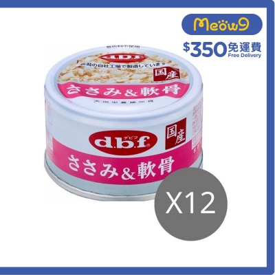 [12罐優惠] 雞肉&豬軟骨 狗罐頭 (85g x12) - d.b.f