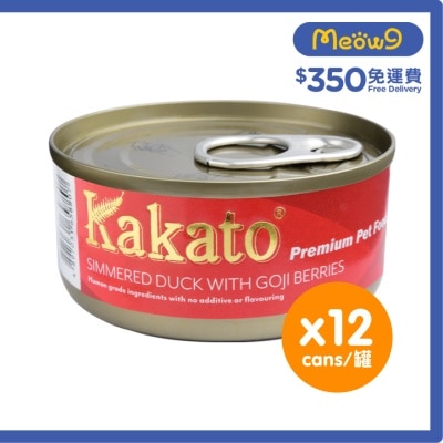 [12罐裝]杞子燉鴨(70gx12)貓犬適用 - KAKATO 貓狗鮮食罐
