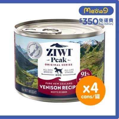[4罐裝] 鮮肉狗罐頭 - 鹿肉配方 (170g/6oz x4) - Ziwipeak