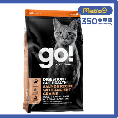 [腸胃保健系列]古早穀物&三文魚 全貓糧 (3lb) - GO! SOLUTIONS