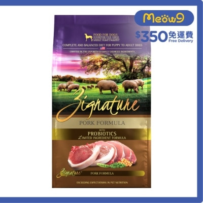 [益生菌配方] 超越豚肉配方狗糧 (25lb) - ZIGNATURE