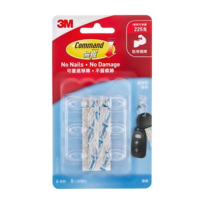 ３Ｍ 無痕迷你勾半磅６個裝