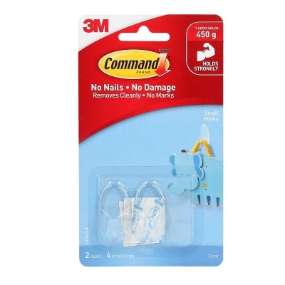 3M 無痕小型透明掛鈎