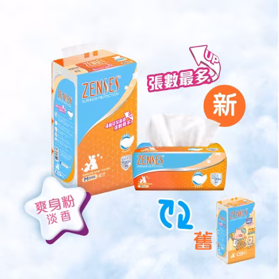 4-ply Softpack Tissue 4's Baby Touch