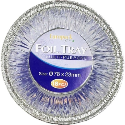 18件裝圓形錫紙杯