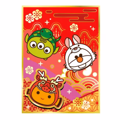 6p 3d Red Pocket Set (8cm X 11cm)