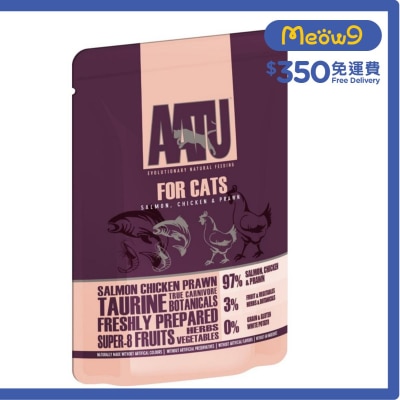 97/3 三文魚,雞肉& 鮮蝦全貓主食濕糧(85g) - AATU