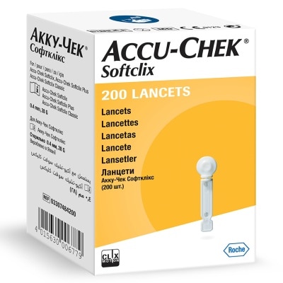 Accu Chek Softclix Lancet 200s