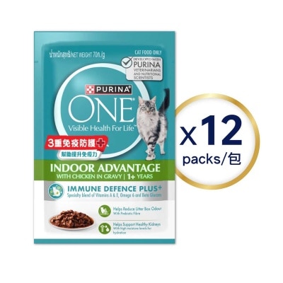 One 貓濕糧室內成貓配方 70克12包裝