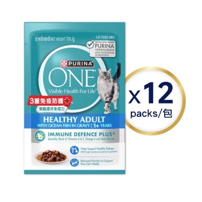 One 濕糧成貓配方(海魚) 70克12包裝