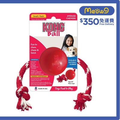 實心球連繩狗玩具 (Size S, 2.5") - KONG