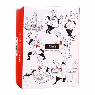 環保竹製兩摺式抹手紙