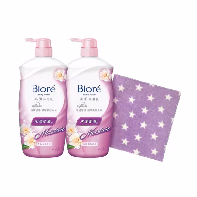 素肌沐浴乳水漾柔滑型—大島山茶花味孖裝連贈品(隨機一款)