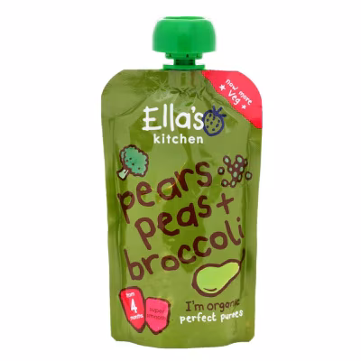 Ella's Kitchen 有機梨豌豆及西蘭花蓉120克