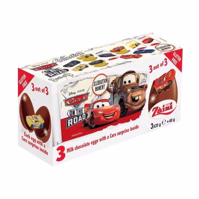 反斗車王朱古力蛋三隻裝