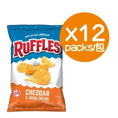 芝士忌廉味波浪薯片 180gx12包