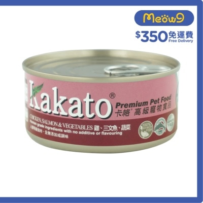 雞、三文魚、蔬菜(170g)貓犬適用 - KAKATO 貓狗鮮食罐