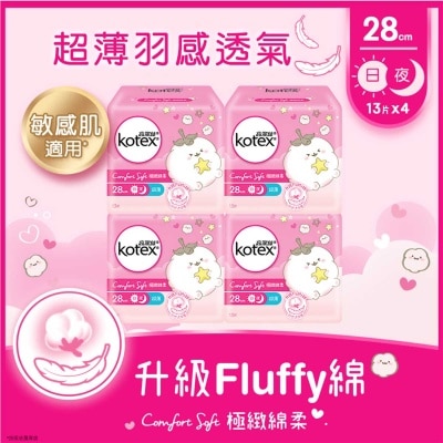 極緻絲柔超薄日用夜用28cm 13片(4包裝)