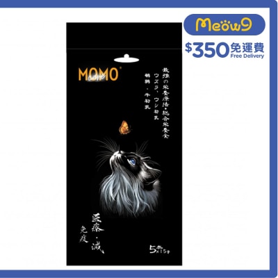 萌寵守護 - 貓主食肉泥條 - 鵪鶉+牛初乳【免疫】(15g x 5本) - MOMOCARE