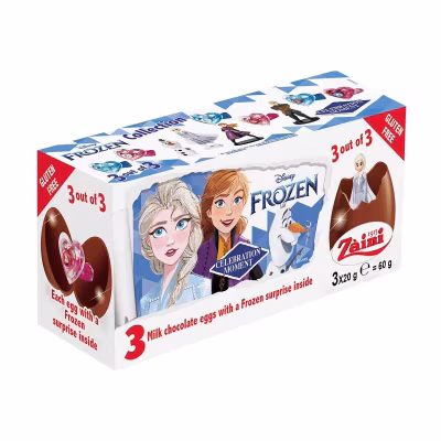 迪士尼魔雪奇緣三隻朱古力蛋