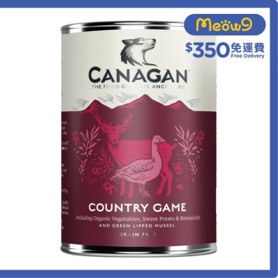 無穀物主食狗罐頭*田園野味配方*(400G) - Canagan 原之選