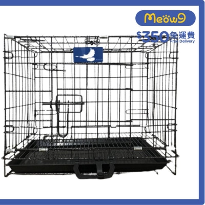 二呎 噴漆雙門摺籠 (紫色) - 小/中型貓犬適用 (60x42x51) - Pigeon