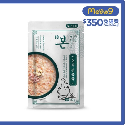 鴨肉&鮑魚粥 狗濕包 (80g) - 本_HomeMade