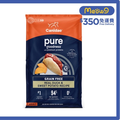 無穀物天際成犬配方狗糧 (鴨肉+甜薯) 22磅  - CANIDAE 咖比