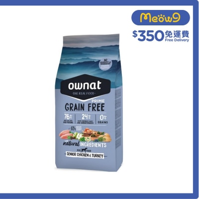無穀物 中顆粒 關節保健配方 - 放牧雞肉 & 火雞 (3kg) 老犬糧 - ownat