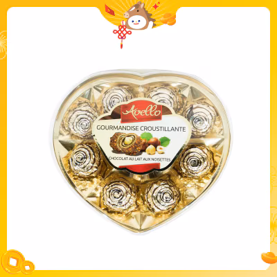 榛子牛奶朱古力心形禮盒８粒裝