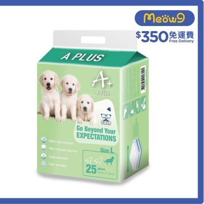 強力吸水除臭寵物尿墊 (L) 60x90cm - 25片 - A PLus 狗尿墊