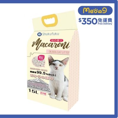 日本雙通豆腐貓砂 - 櫻花香味 (15L) 福字貓砂 - 福