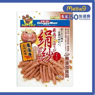 絹紗 - 牛肉短條 狗小食 (100g) - DoggyMan