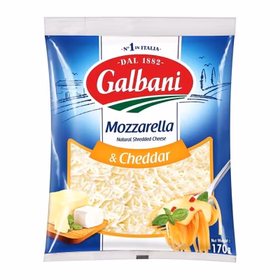 碎莫扎里拉和車打芝士(冷凍 0-4°c)