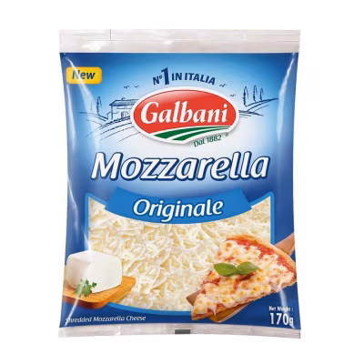 碎莫扎里拉原味芝士(冷凍 0-4°c)
