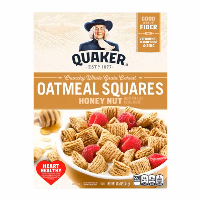Oatmeal Squares Honey Nut Crunchy Oat Cereal