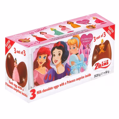 公主系列朱古力蛋三隻裝