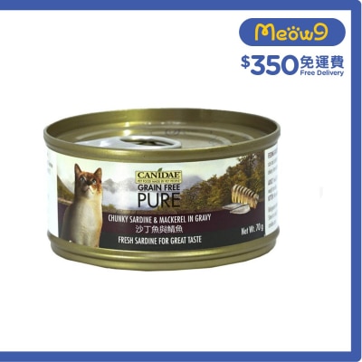 無穀物沙丁魚與鯖魚貓罐頭 (70g) - CANIDAE 咖比
