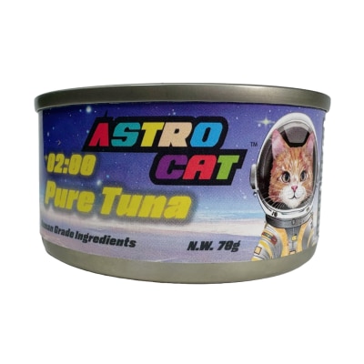 02:00 純吞拿魚肉絲湯 貓罐頭 (70g) - Astro Cat