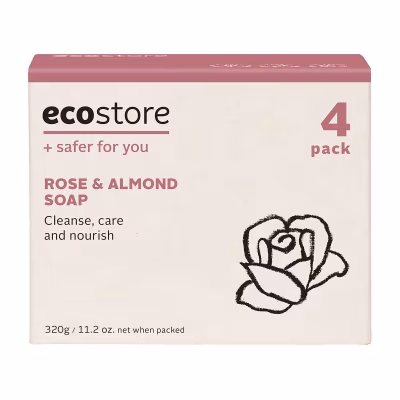 Rose/almond Oil Mult 4 Soap Bar Boxed
