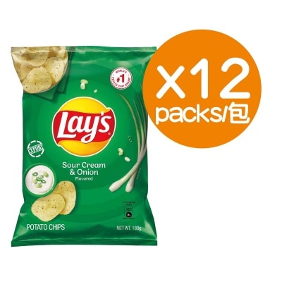 洋蔥忌廉味薯片 180gx12包