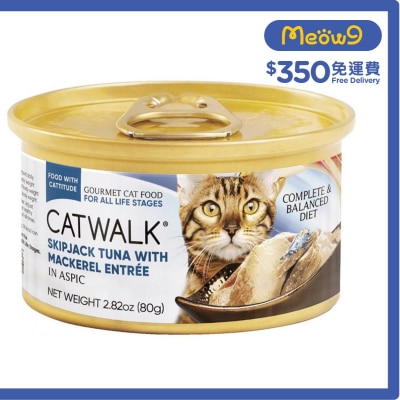 鰹吞拿魚+鯖魚- 貓罐頭(80g)- Catwalk