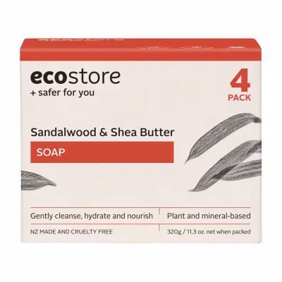 檀香乳木果油肥皂８０克 （４件裝）