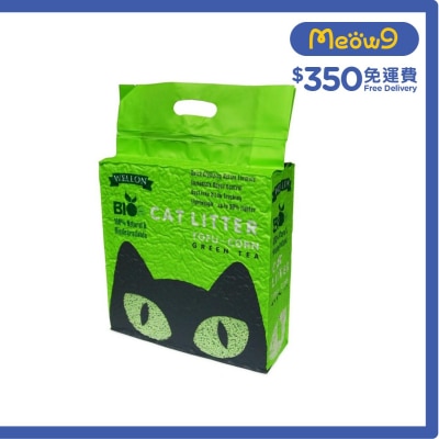 豆腐粟米貓砂 (綠茶味) (6L/2.5kg) - 威龍