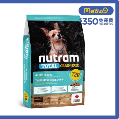 Total T28 小型犬無穀糧全犬*三文魚+鱒魚* (5.4kg) 狗糧 - nutram