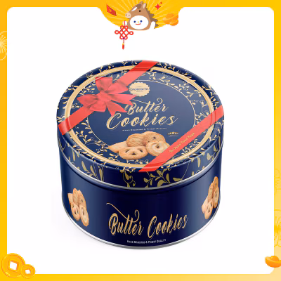 Trad. Butter Cookies Tall Tin