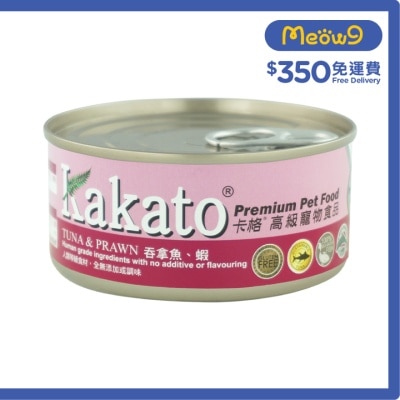 吞拿魚、蝦(170g)貓犬適用 - KAKATO 貓狗鮮食罐