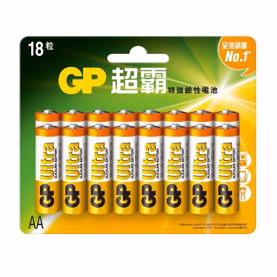 特強鹼性電池2A 18粒裝
