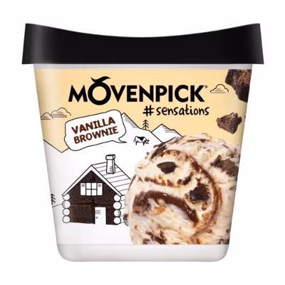 Vanilla Flavoured Brownie Ice Cream