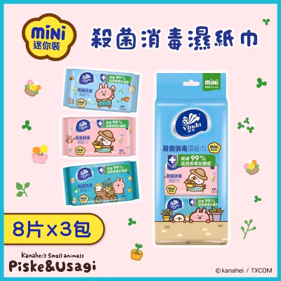 Vinda Mini Sanitizing Wet Wipes 3s